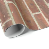 Imitate Alte Braune Mauer Geschenkpapier (Rolleneckpunkt)