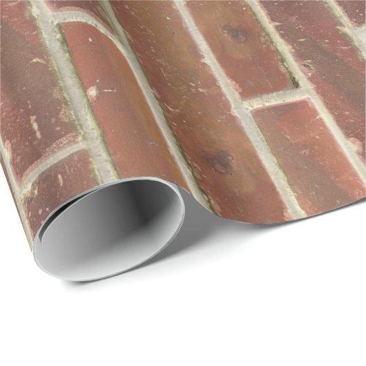 Imitate Alte Braune Mauer Geschenkpapier (Rolleneckpunkt)