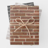 Imitate Alte braune Schwarz-weiße Mauer Geschenkpapier Set (Beispiel)