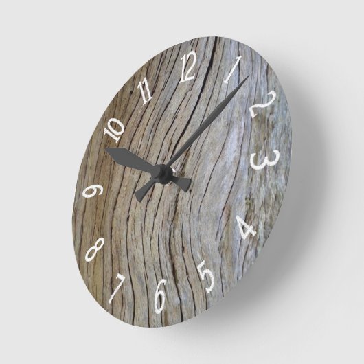 Imitate Alte gekurbelte Zypressenbaumbraue Runde Wanduhr (Winkel)