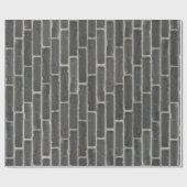 Imitate Alte schwarze Mauer Geschenkpapier (Flach)