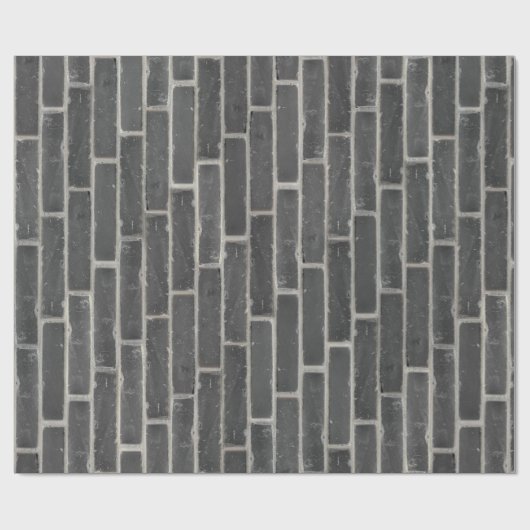 Imitate Alte schwarze Mauer Geschenkpapier (Flach)