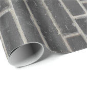 Imitate Alte schwarze Mauer Geschenkpapier (Rolleneckpunkt)