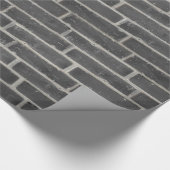 Imitate Alte schwarze Mauer Geschenkpapier (Ecke)