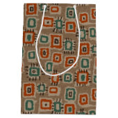 Imitate alte Tuchflecken Art Geschenktasche Mittlere Geschenktüte (Rückseite)