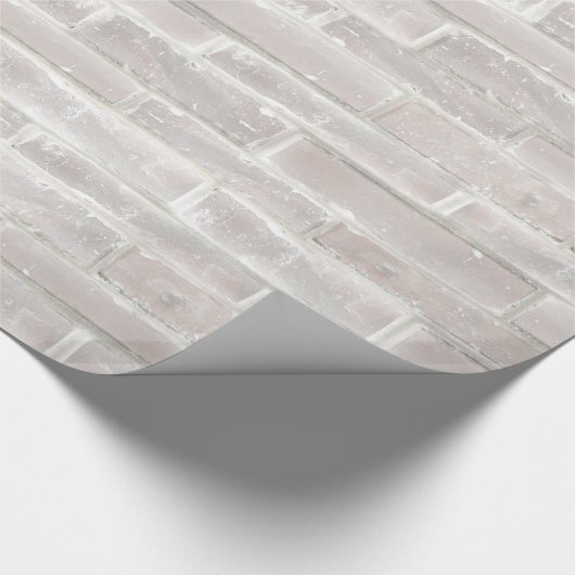 Imitate Alte Weiße Mauer Geschenkpapier (Ecke)