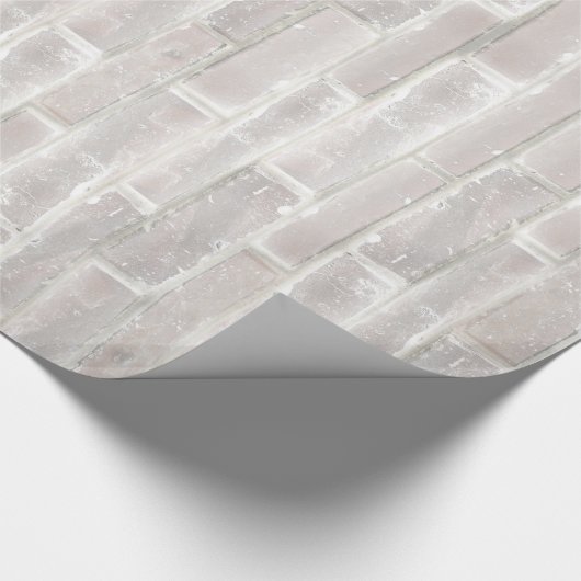 Imitate Alte Weiße Mauer Geschenkpapier (Ecke)