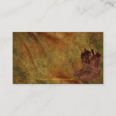 Imitate Alter Leder Wrangler Stil X Visitenkarte (Rückseite)