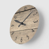 Imitate Altes Holzfass Runde Wanduhr (Winkel)