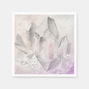 *~* Imitate Amethyst Crystal Healing Energy Chakra Serviette