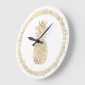 Imitate Ananas Große Wanduhr (Winkel)