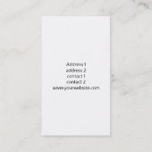 Imitate Ananas-Monogramm Visitenkarte (Rückseite)