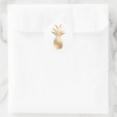 Imitate Ananas-Sticker Runder Aufkleber (Tasche)