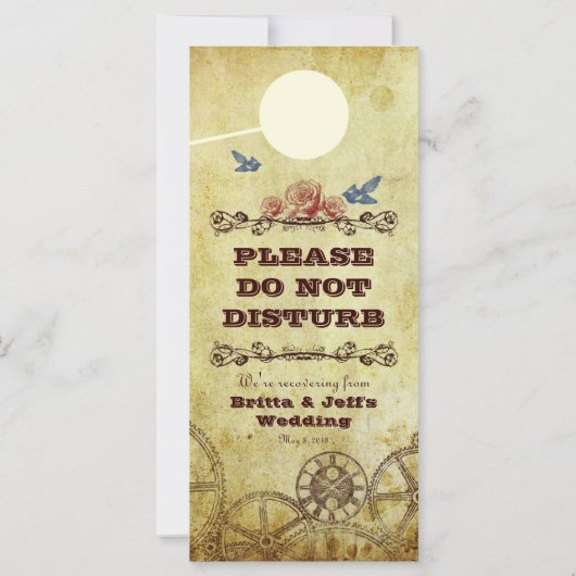 Imitate Antique Gold Viktorianisch Steampunk Hochz (Rückseite)