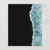 Imitate aquamarin Glitzer Flyer (Hinten)