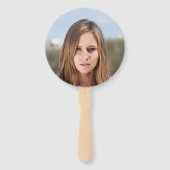 Imitate Aquamarin Glitzer Graduate Foto Abschluss Fächer (Rückseite)