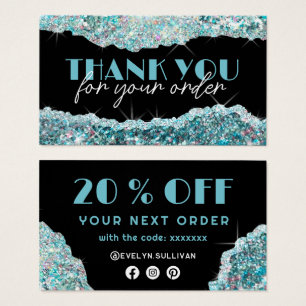 Imitate aquamarin Glitzer-Nachfolge Discount-Karte