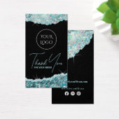 Imitate aquamarine irisierende Glitzer Packungsbei (Schreibtisch)