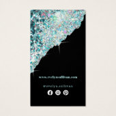 Imitate aquamarine irisierende Glitzer Packungsbei (Rückseite)