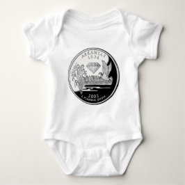 Imitate Arkansas Staat Quarter Krater von Diamonds Baby Strampler