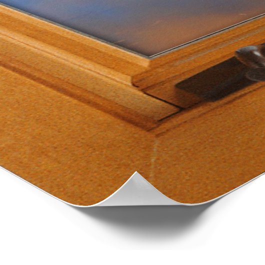 Imitate auf dem Bergsee-Platz Poster (Ecke)