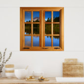 Imitate auf dem Bergsee-Platz Poster (Küche)