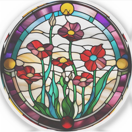 Imitate Aufkleber aus geschliffenem Glas (Vorderseite)