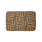 Imitate aus braunen und schwarzen Streifen Badematte (Vorderseite)