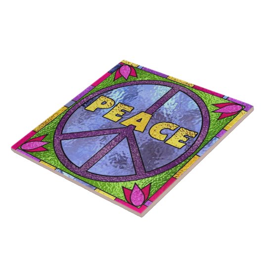 Imitate aus Buntglasfriedschild Fliese (Seite)