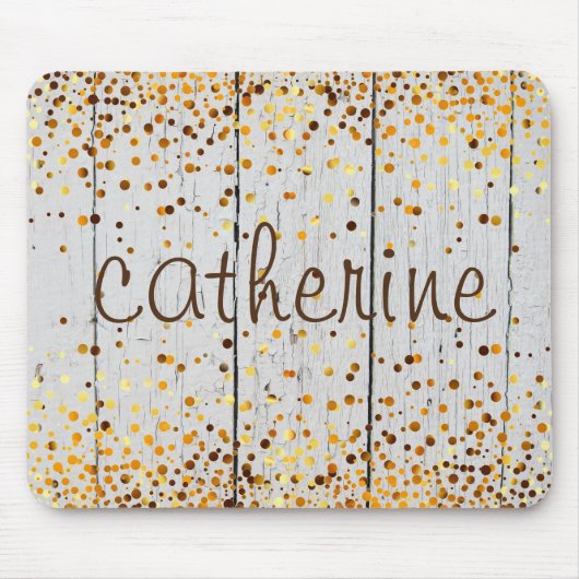 Imitate aus Confetti Glitzer Mousepad (Vorne)