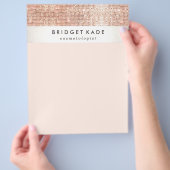 Imitate aus dem Mode- und Schönheitssalon - Kupfer Flyer (Hand)