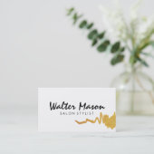 Imitate aus der Kunst - goldgeputzte Textur Visitenkarte (Stehend Vorderseite)