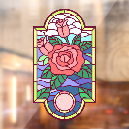 Imitate aus der Rose Fensteraufkleber