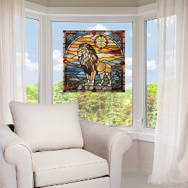 Imitate aus festem Glas Fensteraufkleber