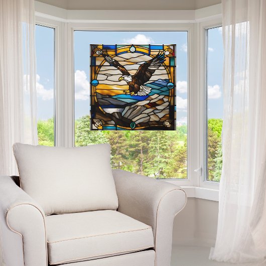 Imitate aus festem Glas Fensteraufkleber