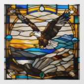 Imitate aus festem Glas Fensteraufkleber (Blatt)