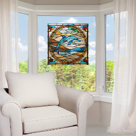 Imitate aus festem Glas - individualisierbares Del Fensteraufkleber