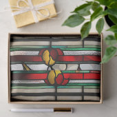 Imitate aus festem Glas, Poinsettia für Decoupage Seidenpapier (Geschenk)