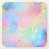 IMITATE aus flüssigem Marmor Rechteckiger Pappuntersetzer (Vorderseite)