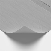 Imitate aus gebürstetem Metall mit Groove-Geschenk Geschenkpapier (Ecke)