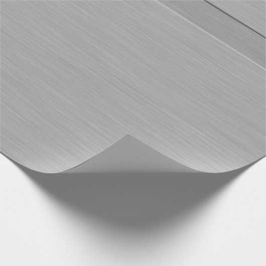 Imitate aus gebürstetem Metall mit Groove-Geschenk Geschenkpapier (Ecke)