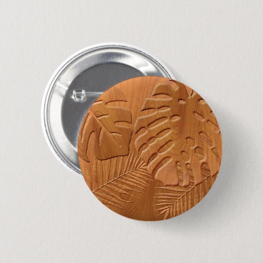 Imitate aus gegossenen Holzblättern Button (Vorne & Hinten)
