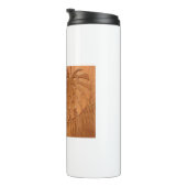 Imitate aus gegossenen Holzblättern Thermosbecher (Nach rechts gedreht)