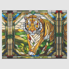 Imitate aus Glas Tiger für Decoupage Craft Tissu Seidenpapier