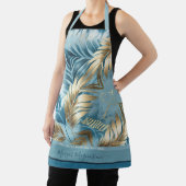 Imitate aus hellem Sand, goldene Palmen, Blätter f Schürze (InSitu)