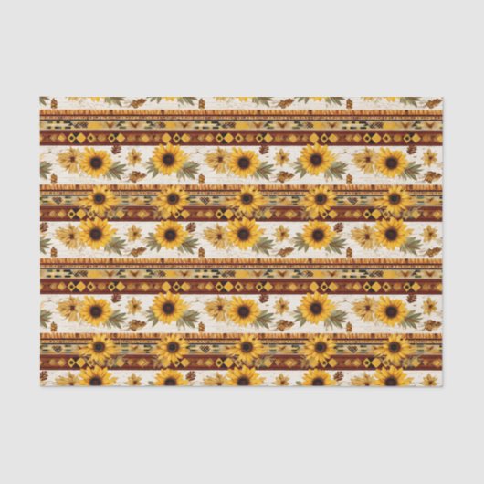 Imitate aus Holz gekachelter Western Muster decoup Seidenpapier (Vorderseite)