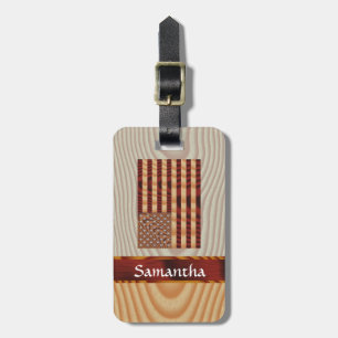 Imitate aus Holz Gepäckanhänger