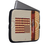 Imitate aus Holz Laptopschutzhülle (Vorne Rechts)