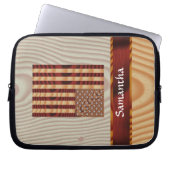 Imitate aus Holz Laptopschutzhülle (Vorderseite)