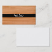 Imitate aus Holz stilvoll, modern und trendig Cons Visitenkarte (Vorne/Hinten)